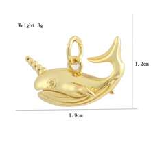 1 Stück Kupfer vergoldet 18k Modischer Meer Serie Muschelanhänger, Seestern, Qualle für DIY Armband, Halskette, Fußkette, Ohrringe, vielseitiges Accessoire