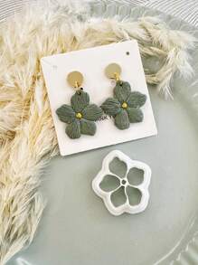 1pc Classicism Clay Cutter | Boho Clay Cutter | Minimalism Clay Cutter | Polymer Clay Earring Cutter - White - View 2