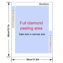 5D DIY 钻石画套装（成人） - 全圆钻石艺术家居墙面装饰 - 亚克力 (PMMA) 初学者友好型大象配花冠设计 - 彩色 - 查看 6