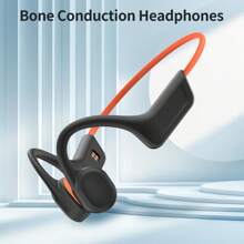 Bone Conduction Headphones, Open Ear Wireless Headphones For Running Exercise Hiking Running Fitness Trekking - Orange - View 1