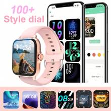Smartwatch, Multi-Functional Sports Smartwatch, Wireless Calls/Wireless Music, SMS Reminder, Sedentary Reminder And Customizable Dial Wallpaper And Multiple Sports Modes. Compatible With Android And IOS Phones.Unisex