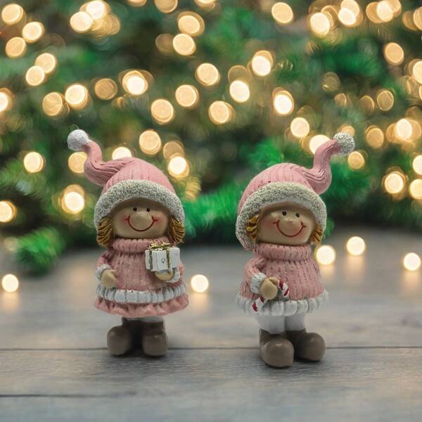 1 pieza Adorno de hermanas como regalo de Navidad, decoración festiva