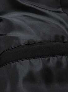 Men's Thick & Warm Quilted Padded Gilet Vest Winter Outwear, For Fall - Black - View 9