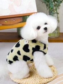 1 Chiếc Áo Vest Thú Cưng In Hình Trái Tim, Áo Nỉ Thú Cưng Không Có Mũ Trùm Đầu, Ấm Áp Thích Hợp Cho Mèo Và Chó Nhỏ Và Vừa Làm Quần Áo Giữ Ấm Cho Thú Cưng Vào Mùa Thu Và Mùa Đông - Lạc đà - Xem 8