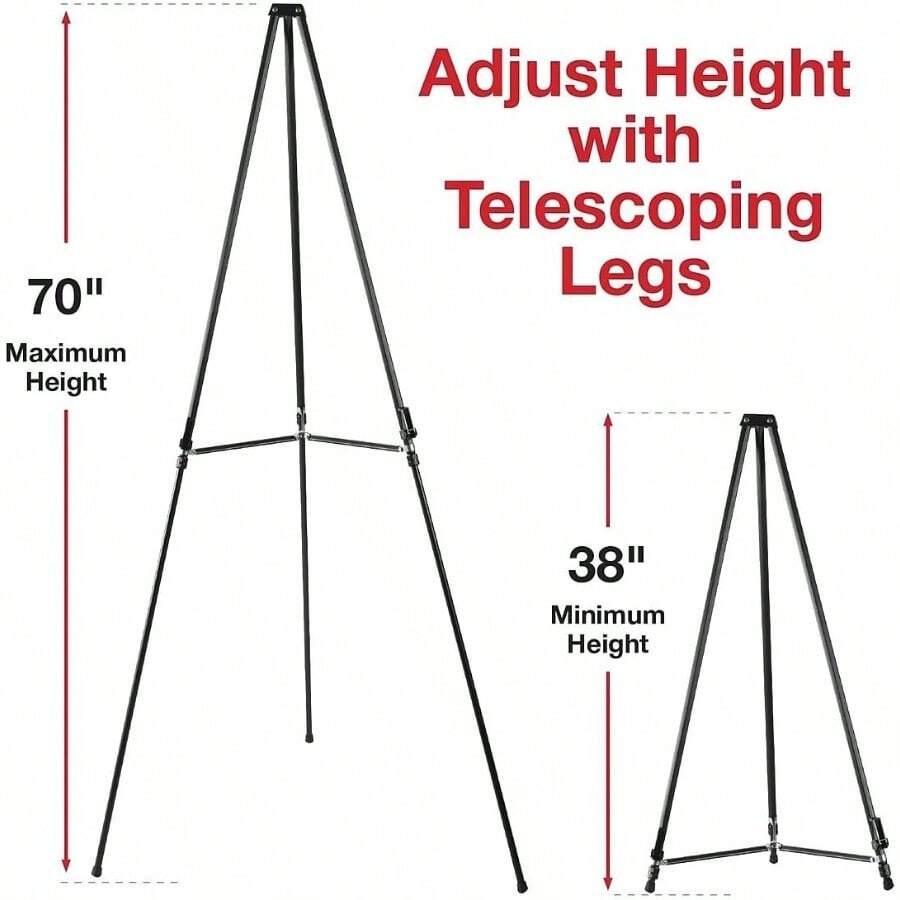 Aluminum FlipChart Presentation Easel Stand 2Pack With Telescoping