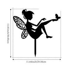 1 件花园仙女 Alette 独家金属户外装饰，适合您的家庭花园庭院艺术露台户外装饰 - 彩色 - 查看 16