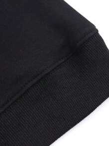 Loose-Fit Cat Print Hoodie Sweatshirt Printed Design