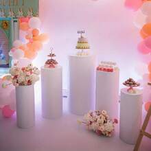 5pcs Set Wedding Party Birthday Plinth Cake Stand Background Decoration - 5pcs - View 3
