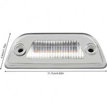 HOHOBLA 5PC Roof Marker Lights LED Clear Amber For Kenworth T680 T770 T880, Peterbilt 569 Heavy Trucks Cab Roof Marker Lights - Silver - View 4