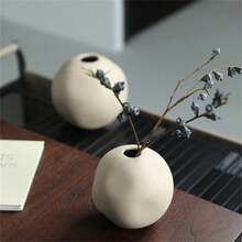 1 件简约陶瓷花瓶，适用于客厅、餐厅、电视柜、桌面花架 - 彩色 - 查看 6