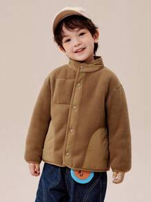 mini bala Boys Girls Fleece Jacket Winter Casual Wear