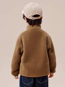 mini bala Boys Girls Fleece Jacket Winter Casual Wear