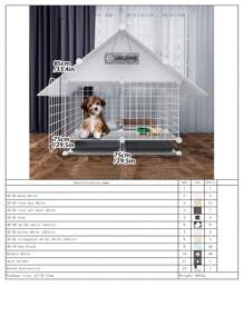 Pomeranian Teddy Small Dog Fence, Indoor Home Pet Anti-Escape Iron Wire Fence, Corgi Blue Iron Dog Cage