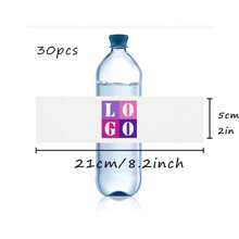 30 Pcs Custom Water Bottle Labels Stickers Self Adhesive Candy Wrap Bridal Shower Decor Personalized Text