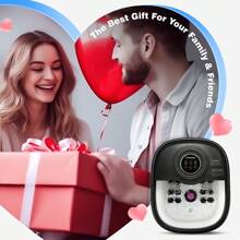 Collapsible Electric Heated Foot Spa With 16 Massage Rollers & Bubbles, Home Use Pedicure Foot Soaker Tub With Remote Control - 黑色 - 查看 9