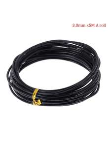 5 متر سلك دعم لتشكيل النباتات والأشجار الصغيرة من الألمنيوم المؤنود لمساعدة تشكيل بونساي، اكسسوارات حديقة بأقطار 1 / 1.5 / 2 / 2.5 / 3 مم