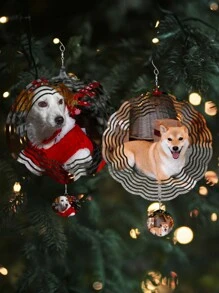 1pc Customized Photo Christmas Tree Pendant, Personalized Photo Decoration For Christmas Trees, Personalized Christmas Home Decoration, Customized Christmas Decorations, Personalized Christmas Makeup Accessories, Perfect Choice For Christmas Tree Decoration And Gifts, As Well As Customized Photo Perfect Christmas Gifts For Family And Friends Birthday Graduation