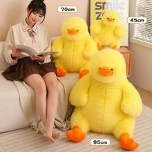 1 件装大黄鸭毛绒枕头，柔软巨型睡眠身体温暖蓬松枕头可爱鸭子毛绒玩具创意礼物、圣诞礼物、情人节礼物 - 彩色 - 查看 11