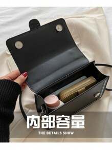 Women's Square Crossbody Bag Portable Shoulder Crossbody Travel[1007] - 白色 - 查看 7