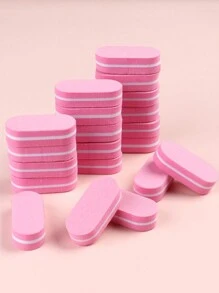 FULL BEAUTY 20 件装粉色迷你指甲海绵锉缓冲块抛光打磨锉凝胶抛光修脚美甲护理工具配件 - 彩色 - 查看 13