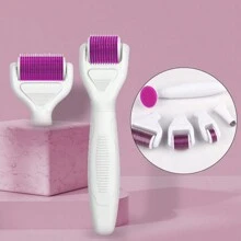 Derma Roller Kit DRS 6 In1 Microneedle Derma Roller Set For Home Use Skincare 0.25mm - White - View 1
