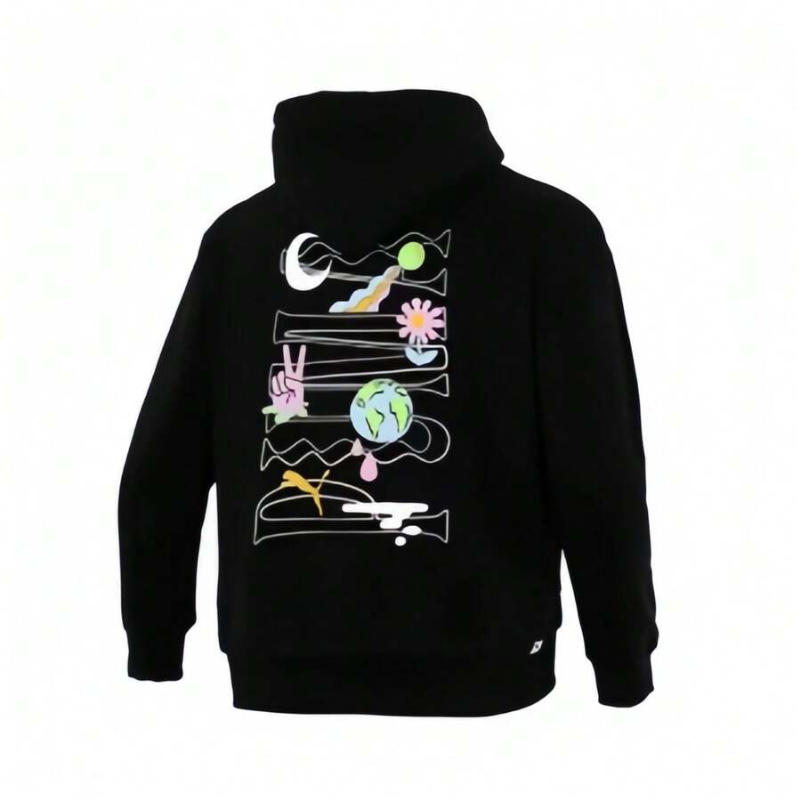 Puma 男友风男士字母印花休闲连帽运动衫