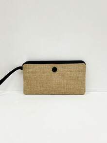 Túi vải lanh Tote, Bao gồm một túi vải lanh in và một túi nhỏ in, Túi vải lanh in chữ đơn giản, Túi xách vải lanh dung tích lớn, Túi quà đơn giản, Túi mua sắm thời trang đa năng, Túi đựng đồ vải lanh tri ân giáo viên thông thường, Túi đựng đồ vệ sinh cá nhân, Gói quà tặng được cá nhân hóa, Túi vải lanh vàng đen có khóa màu đen, Kết hợp túi nhỏ và túi lớn, Quà tặng Nana độc đáo, Quà tặng Lễ Tạ ơn tuyệt vời nhất cho gia đình - Màu Khaki - Xem 4