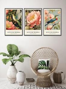 3 件套 William Morris 墙壁艺术 3 件套 大型带框复古植物多彩抽象自然花卉帆布艺术 适用于客厅卧室办公室装饰 8 英寸 X 10 英寸 12 英寸 X 16 英寸 16 英寸 X 24 英寸 - 彩色 - 查看 4