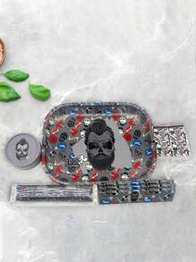 Set de 8 piezas de accesorios para fumar, incluye 2 molinillos, 3 libritos de papeles de liar, 2 papeles de filtro, 1 máquina de liar manual de 4,72 pulg, bandeja de metal de 7,09 pulg*5,51 pulg, regalo para fumadores (los papeles de liar se envían al azar en el set rosa) Corazón de San Valentín de niño Mujeres de San Valentín - Multicolor - Ver 5