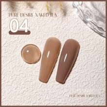 MIANEL 12ML/PCS 2024新款裸茶色凝胶指甲油秋冬美拉德棕冰透明裸色指甲油黑色指甲棕色指甲圣诞指甲和万圣节指甲礼物女孩美甲沙龙使用和DIY使用美甲沙龙特价 - 彩色 - 查看 15