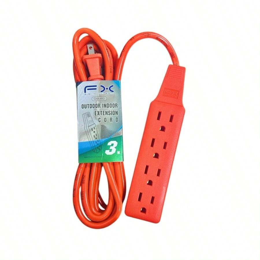 EXTENSION 4 ENCHUFE 3M/5MDE USO RUDO PARA EXTERIOR HOGAR - 3M - Ver 1