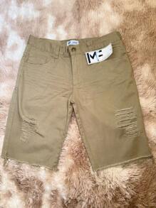Bermuda KIT 2 Men's Ripped Twill - 薑色 - 查看 3