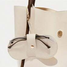 Túi đựng kính, Vỏ đựng kính nổi thanh lịch, Túi đựng kính râm, Chống bụi bẩn, Túi đựng kính có dây đeo vai Túi đựng kính siêu mỏng có chân đế, Túi đựng kính râm bằng da Pu treo dễ thương - Nhiều màu - Xem 1