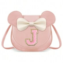 Toddler Girls' Wallet, Cute Bow Wallet/Crossbody Bag/Shoulder Bag, Personalized Glitter Coin Purse, Birthday/Christmas Gift For 1-8 Years Old Girls