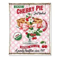 1 件无框复古冬季帆布画，厨房装饰圣诞墙壁艺术印刷品 - 热巧克力糖果乐园快车姜饼面包店海报 - 彩色 - 查看 38