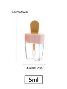 5ML 迷你冰淇淋 DIY 唇彩口红管，冰淇淋形状唇彩管空塑料唇彩容器迷你可再填充润唇膏瓶容器适用于女士女孩 DIY 化妆品， - 彩色 - 查看 9