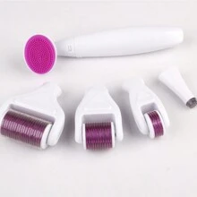 Derma Roller Kit DRS 6 In1 Microneedle Derma Roller Set For Home Use Skincare 0.25mm - White - View 2