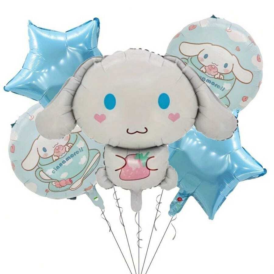 Cartoon Aluminum Foil Balloon Set, Perfect For Birthday Parties