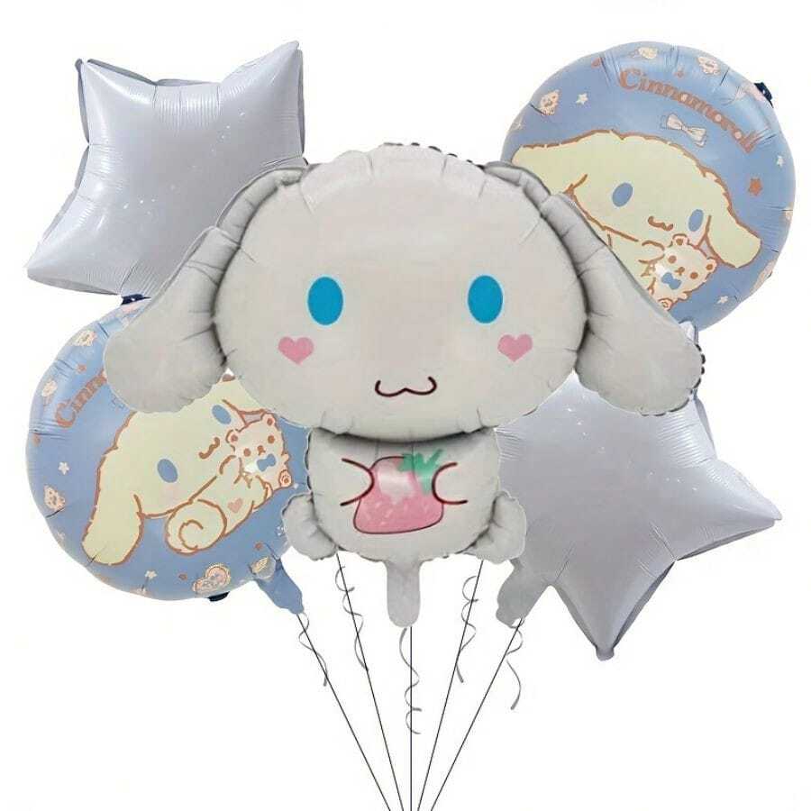 Cartoon Aluminum Foil Balloon Set, Perfect For Birthday Parties