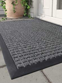 1pc Outdoor/Indoor Welcome Mat Thick & Durable Rubber Backed Entrance Door Mat ,Room Decor