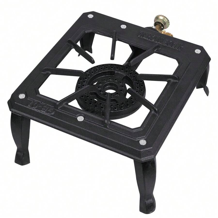 Single Portable Burner Cast Iron Propane LPG Gas Stove Outdoor Camping