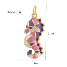 1 Stück Kupfer vergoldet 18k Modischer Meer Serie Muschelanhänger, Seestern, Qualle für DIY Armband, Halskette, Fußkette, Ohrringe, vielseitiges Accessoire