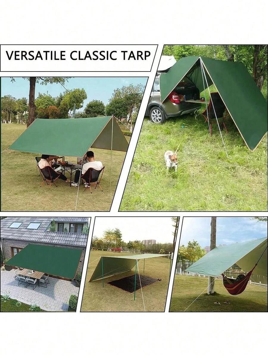 Camping Tarp Waterproof Tent Tourist Awning Shade Garden Canopy Beach