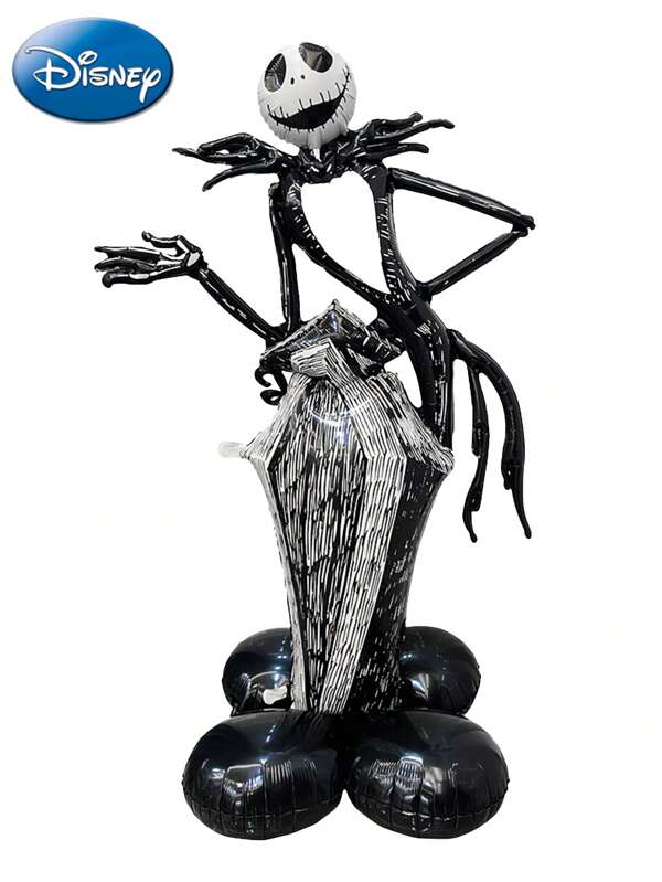 Disney 1 pieza Conjunto de globos grandes de Jack de  con licencia oficial de Disney, decoración para fiestas de cumpleaños, fondos de fotos, disfraces y adornos navideños