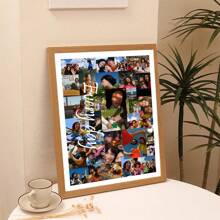 1 Stück personalisierte Leinwandkunst Wanddekoration, Beste Freundin, Familie Foto, Geburtstags Geschenk, Gedenken, Pärchen und andere Fotocollagen, individuell bedruckt, Schlafzimmer Wanddeko, Freundschaft, Freundin, Valentinstag, Valentinstags Dekoration Geschenke, Abschluss