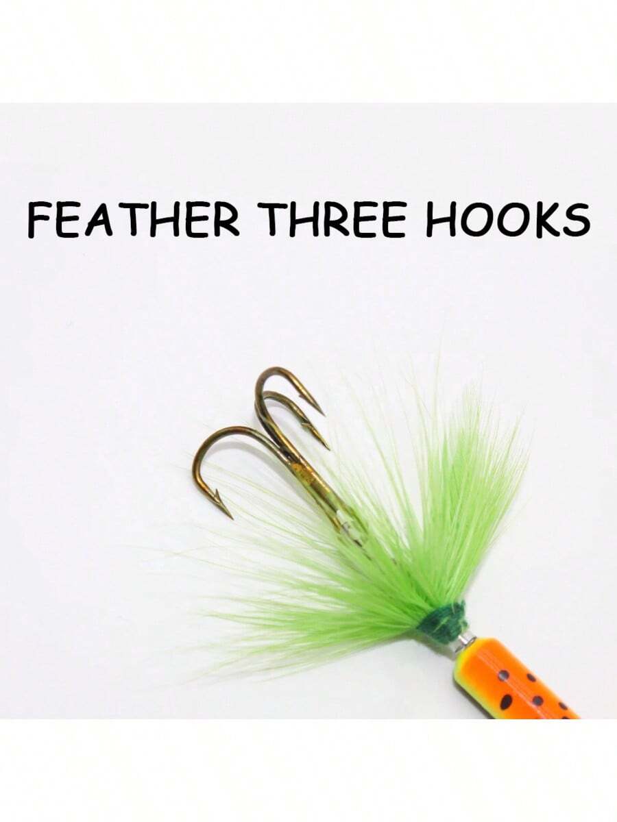 スピナー ルアー 3.5g メタルスパンコール&フェザー付き スプーン型 トラウトフィッシング用 SHEIN JAPAN