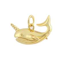 1 Stück Kupfer vergoldet 18k Modischer Meer Serie Muschelanhänger, Seestern, Qualle für DIY Armband, Halskette, Fußkette, Ohrringe, vielseitiges Accessoire