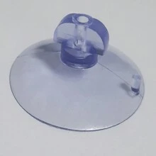 Kit Of 10 Suction Cups 45mm With Lock And Hole In Crystal PVC Suction Cup 4.5cm - 無色 - 查看 6