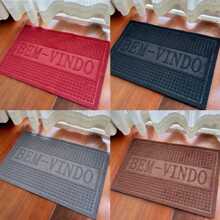 Welcome Mat Entrance Door Mat Non-Stick Rubberized Polyester Hallway Home Decoration - Màu ngẫu nhiên - Xem 2