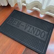 Welcome Mat Entrance Door Mat Non-Stick Rubberized Polyester Hallway Home Decoration - Màu ngẫu nhiên - Xem 4